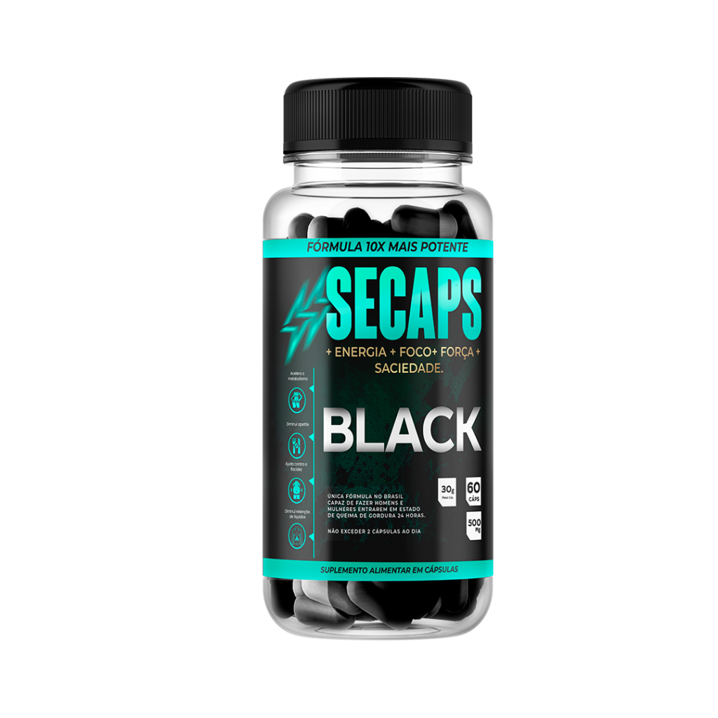 Pote de Secaps Black