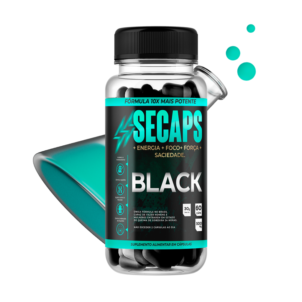 Pote de Secaps Black